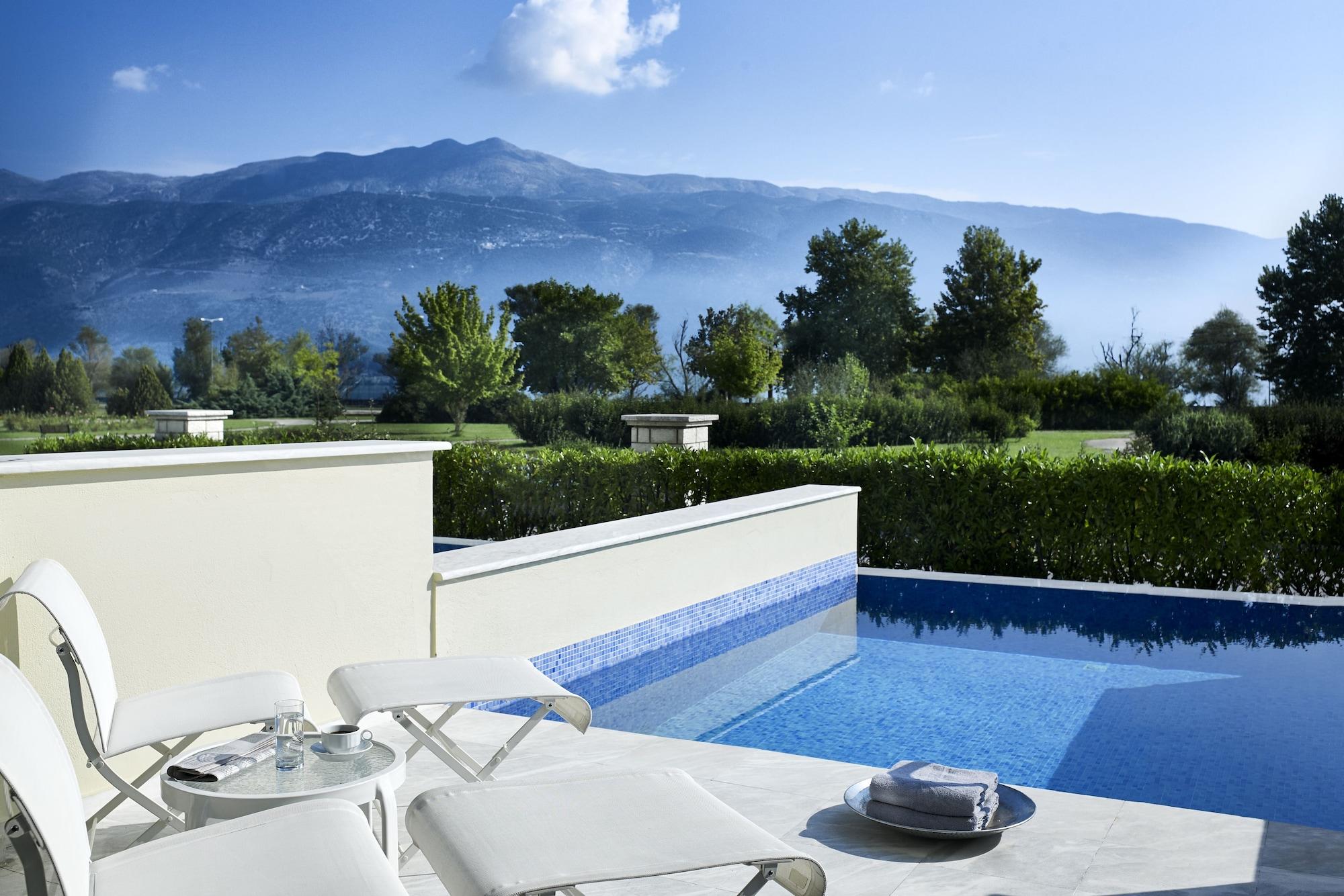 Hotel Du Lac Congress Center & Spa Ioannina Extérieur photo The view from the hotel